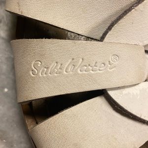 White salt water sandles lightly used but still in very good shape